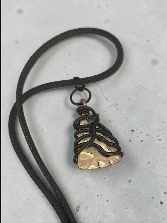 Jewelry | 5 For 25alternative Wrapped Brassy Gold Triangle Pendant ...